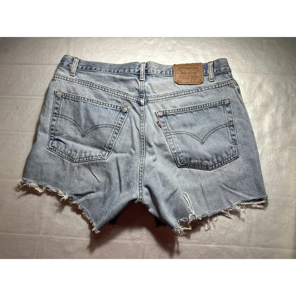 VTG Levi's 505 Mens 38 Waist Denim Cutoff Shorts High Rise Distressed Canada